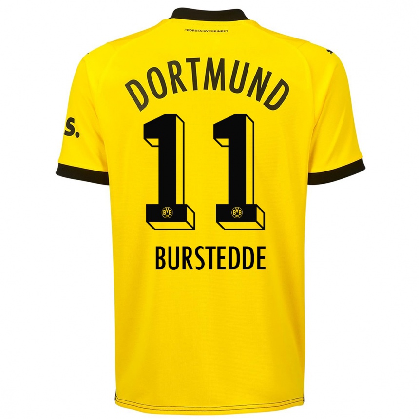 Vyrai Joshua Burstedde #11 Geltona Namų Marškinėliai 2023/24 T-Shirt