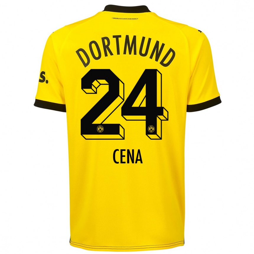 Vyrai Valon Cena #24 Geltona Namų Marškinėliai 2023/24 T-Shirt