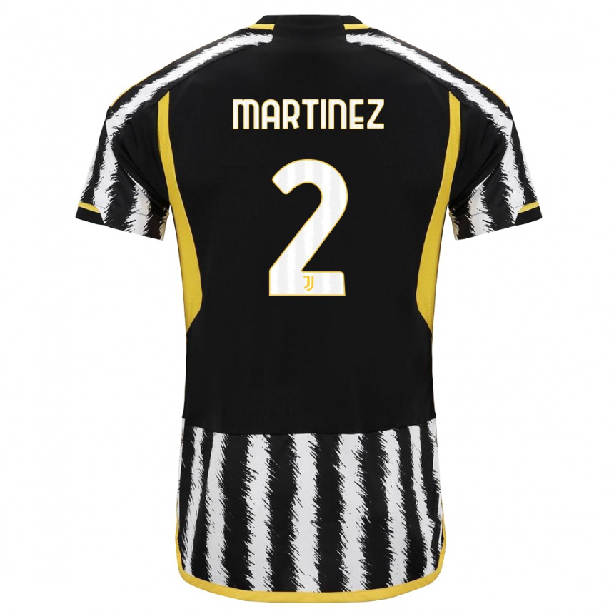 Vyrai Bruno Martinez #2 Juoda Balta Namų Marškinėliai 2023/24 T-Shirt