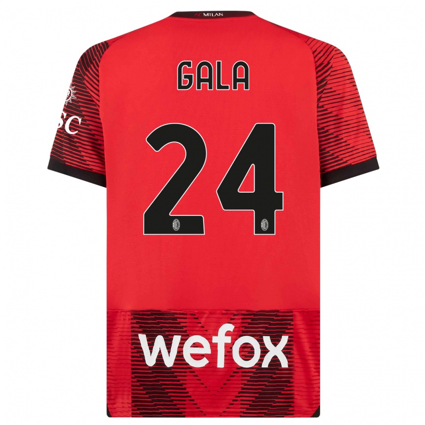 Vyrai Antonio Gala #24 Raudona Juoda Namų Marškinėliai 2023/24 T-Shirt