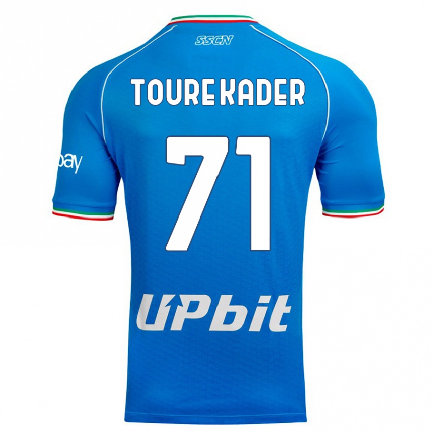 Vyrai Aziz Toure Kader #71 Dangaus Mėlynumo Namų Marškinėliai 2023/24 T-Shirt