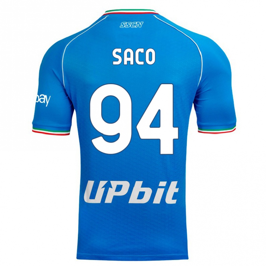 Vyrai Coli Saco #94 Dangaus Mėlynumo Namų Marškinėliai 2023/24 T-Shirt