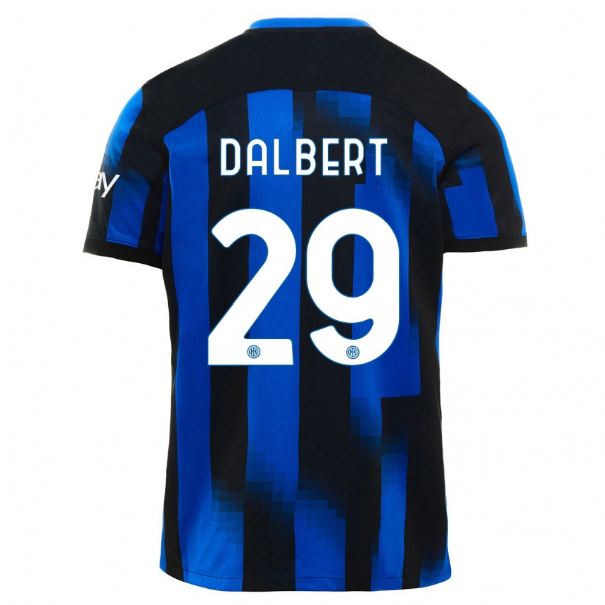 Vyrai Dalbert #29 Juoda Mėlyna Namų Marškinėliai 2023/24 T-Shirt