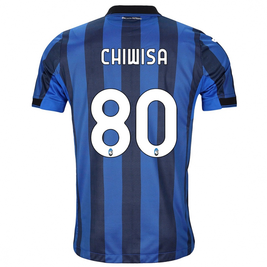 Vyrai Mannah Chiwisa #80 Juoda Mėlyna Namų Marškinėliai 2023/24 T-Shirt