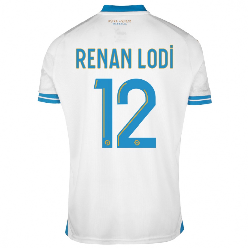 Vyrai Renan Lodi #12 Baltas Namų Marškinėliai 2023/24 T-Shirt