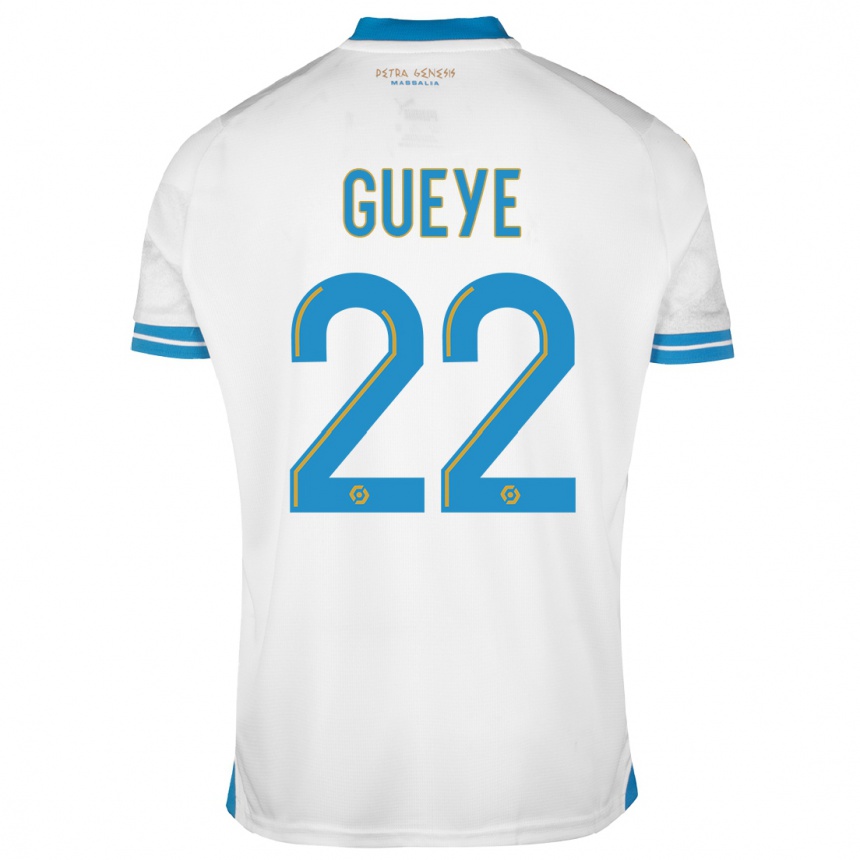 Vyrai Pape Gueye #22 Baltas Namų Marškinėliai 2023/24 T-Shirt