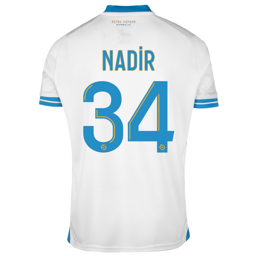 Vyrai Bilal Nadir #34 Baltas Namų Marškinėliai 2023/24 T-Shirt