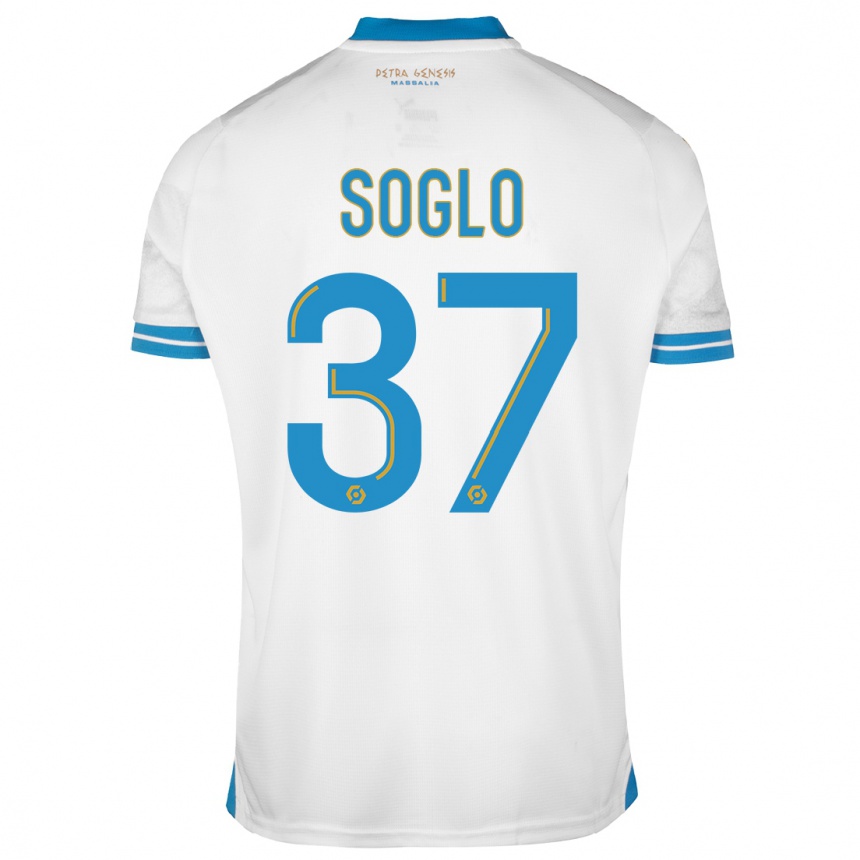 Vyrai Emran Soglo #37 Baltas Namų Marškinėliai 2023/24 T-Shirt