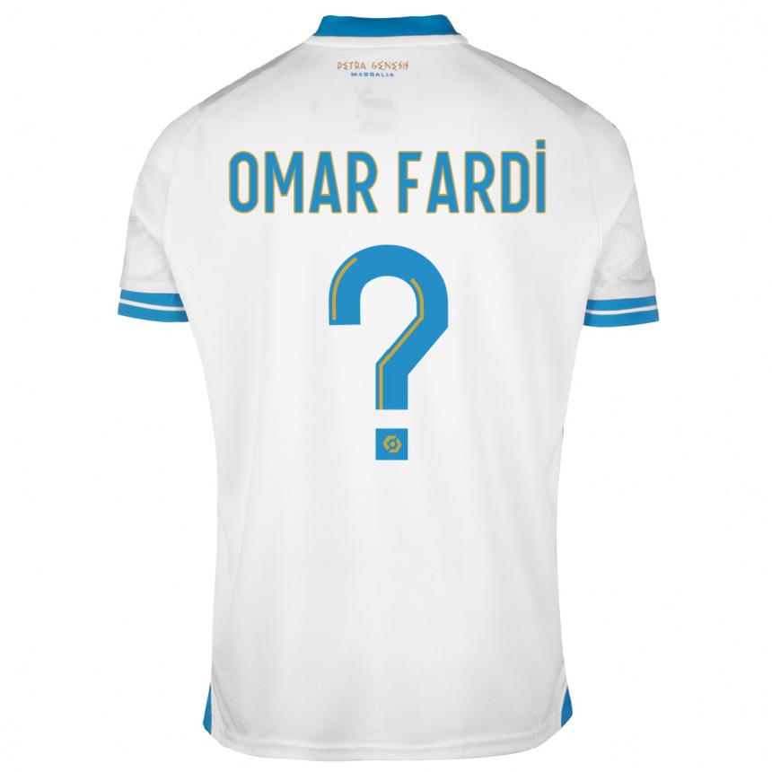 Vyrai El Omar Fardi #0 Baltas Namų Marškinėliai 2023/24 T-Shirt