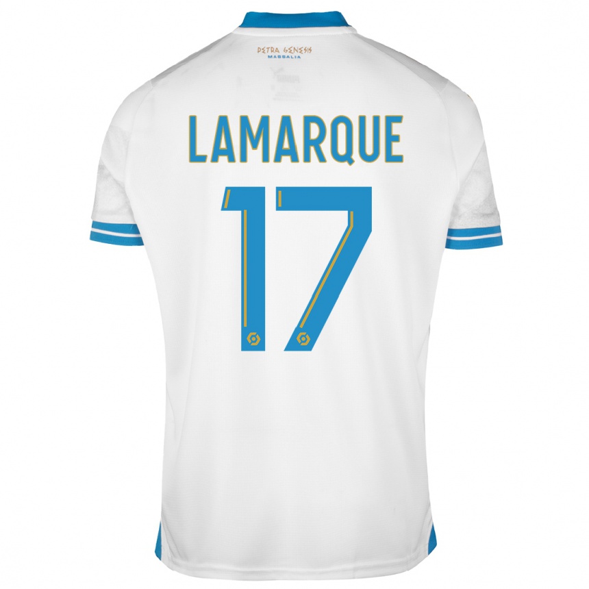 Vyrai Alais Lamarque #17 Baltas Namų Marškinėliai 2023/24 T-Shirt