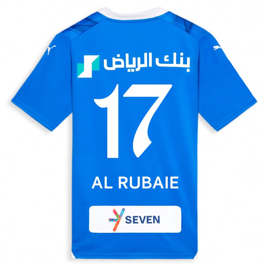 Vyrai Mohammed Al-Rubaie #17 Mėlyna Namų Marškinėliai 2023/24 T-Shirt