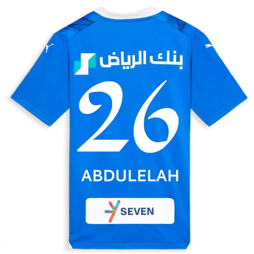 Vyrai Abdulelah Al-Malki #26 Mėlyna Namų Marškinėliai 2023/24 T-Shirt