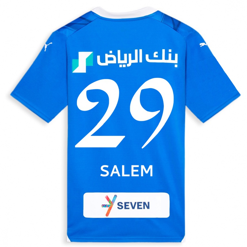 Vyrai Salem Al-Dawsari #29 Mėlyna Namų Marškinėliai 2023/24 T-Shirt