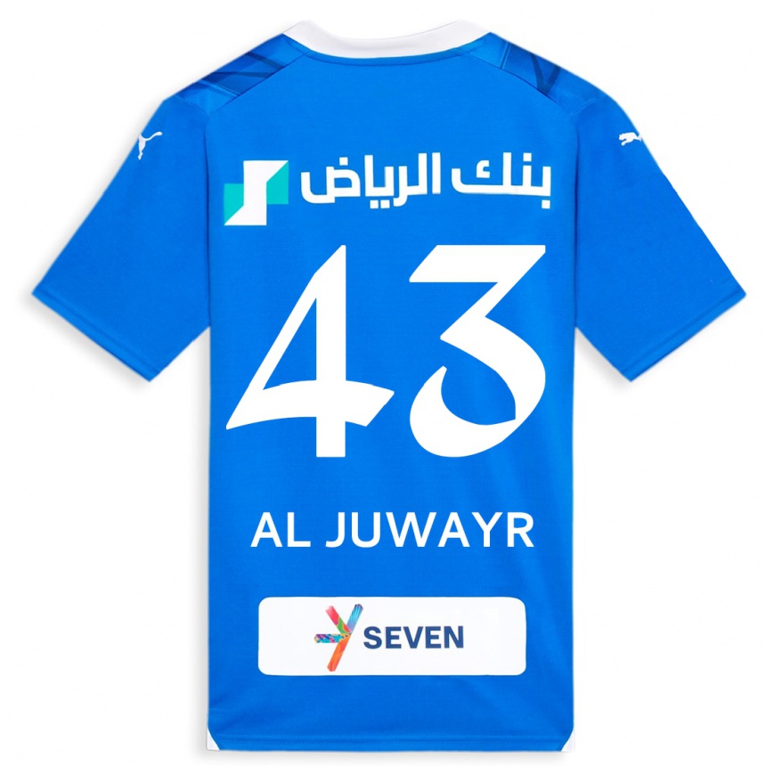 Vyrai Musab Al-Juwayr #43 Mėlyna Namų Marškinėliai 2023/24 T-Shirt