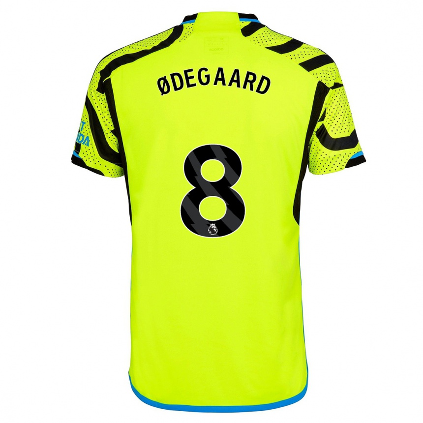 Vyrai Martin Odegaard #8 Geltona Išvykos Marškinėliai 2023/24 T-Shirt