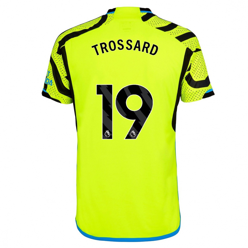 Vyrai Leandro Trossard #19 Geltona Išvykos Marškinėliai 2023/24 T-Shirt