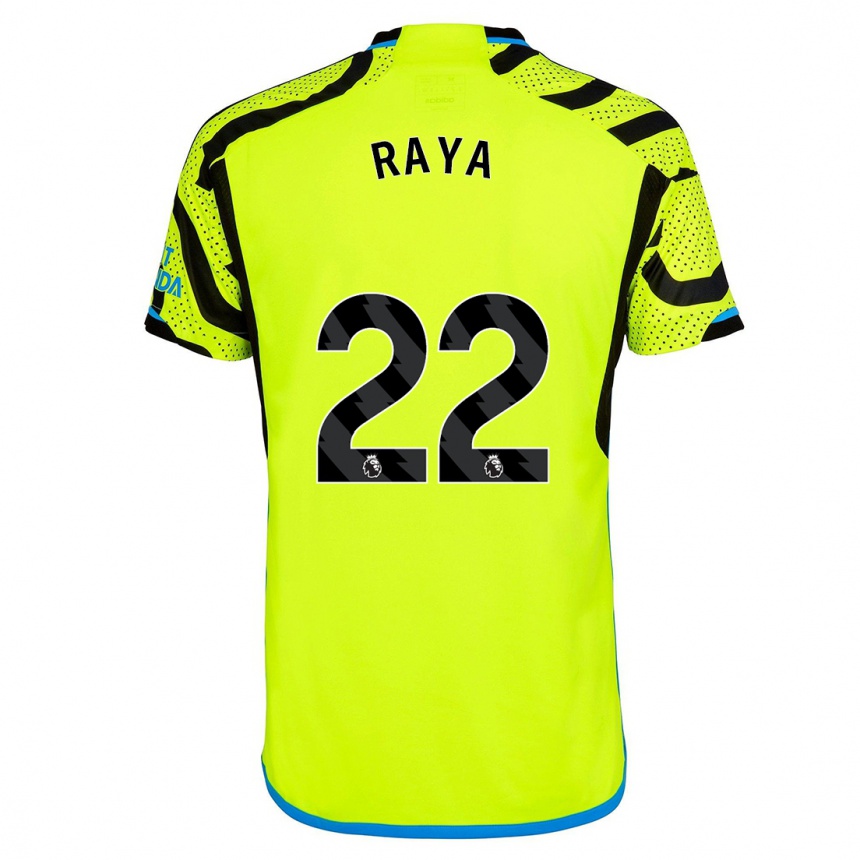 Vyrai David Raya #22 Geltona Išvykos Marškinėliai 2023/24 T-Shirt