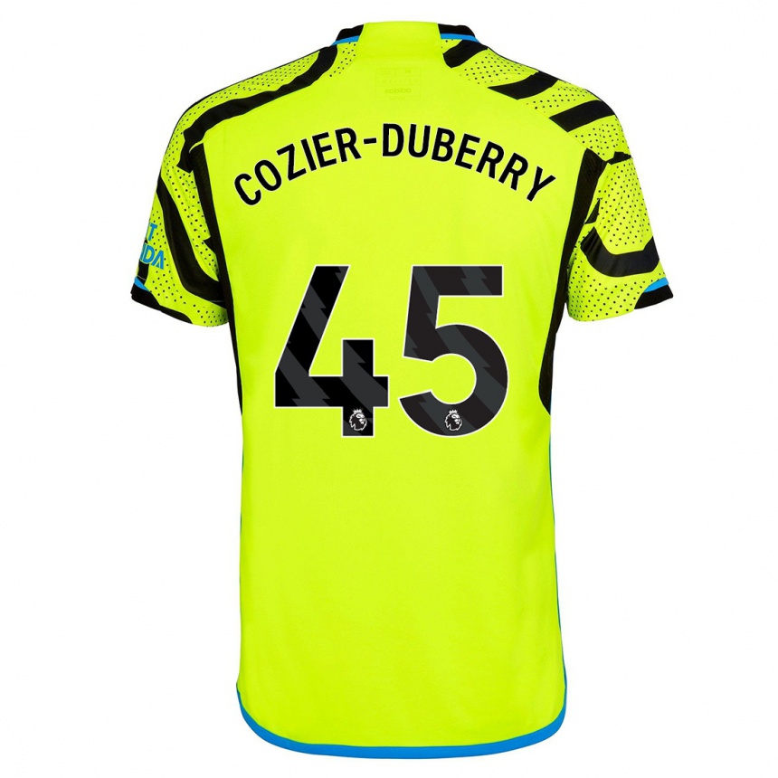 Vyrai Amario Cozier-Duberry #45 Geltona Išvykos Marškinėliai 2023/24 T-Shirt