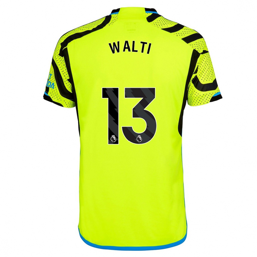 Vyrai Lia Walti #13 Geltona Išvykos Marškinėliai 2023/24 T-Shirt