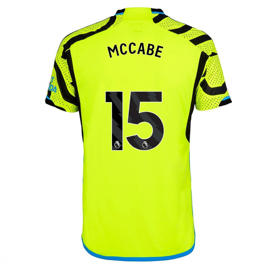 Vyrai Katie Mccabe #15 Geltona Išvykos Marškinėliai 2023/24 T-Shirt