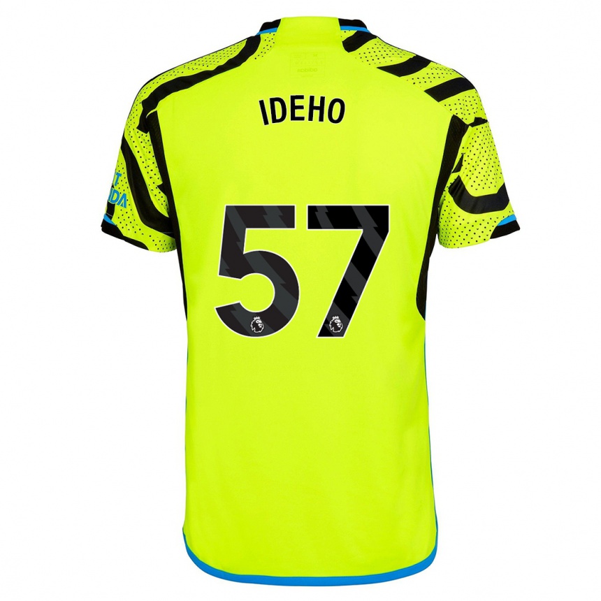 Vyrai Joel Ideho #57 Geltona Išvykos Marškinėliai 2023/24 T-Shirt