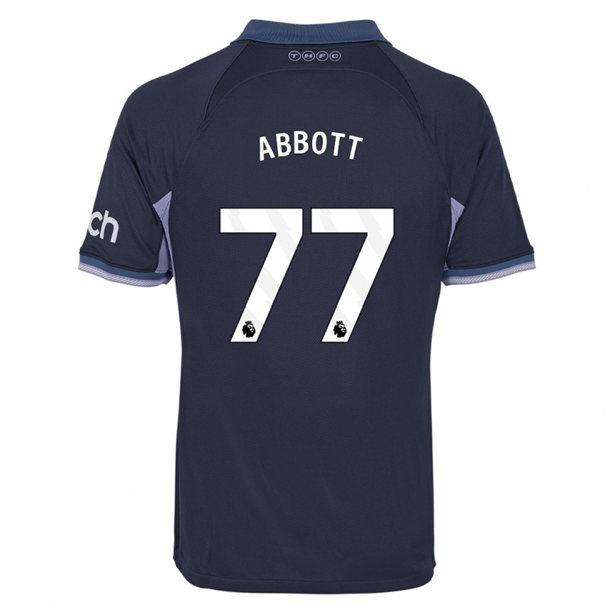 Vyrai George Abbott #77 Tamsiai Mėlyna Išvykos Marškinėliai 2023/24 T-Shirt