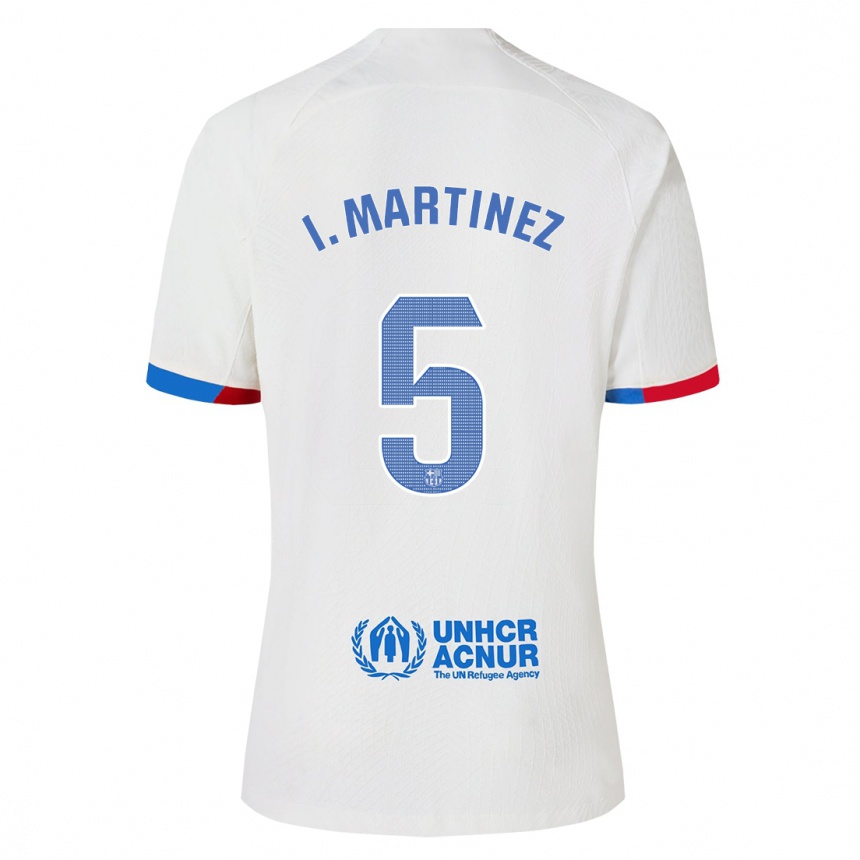 Vyrai Iñigo Martínez #5 Baltas Išvykos Marškinėliai 2023/24 T-Shirt