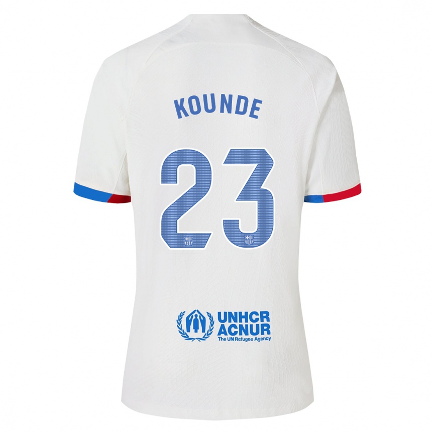 Vyrai Jules Kounde #23 Baltas Išvykos Marškinėliai 2023/24 T-Shirt