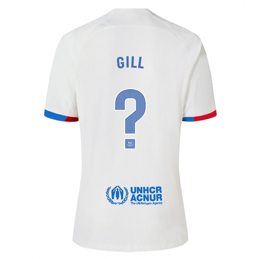 Vyrai Adrian Gill #0 Baltas Išvykos Marškinėliai 2023/24 T-Shirt