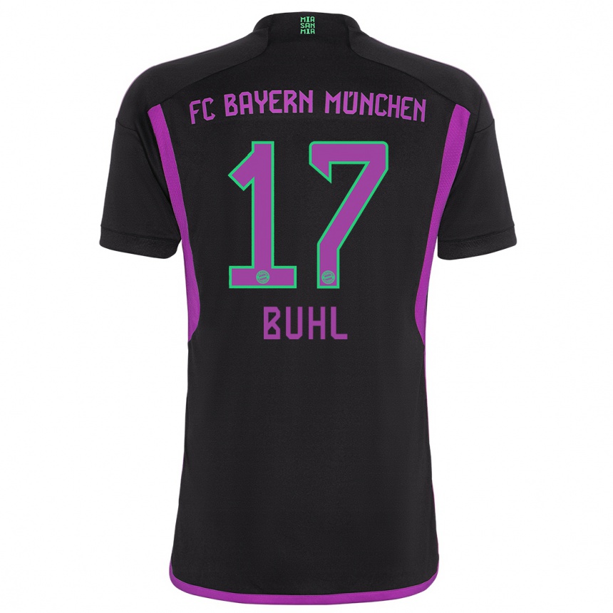 Vyrai Klara Buhl #17 Juoda Išvykos Marškinėliai 2023/24 T-Shirt