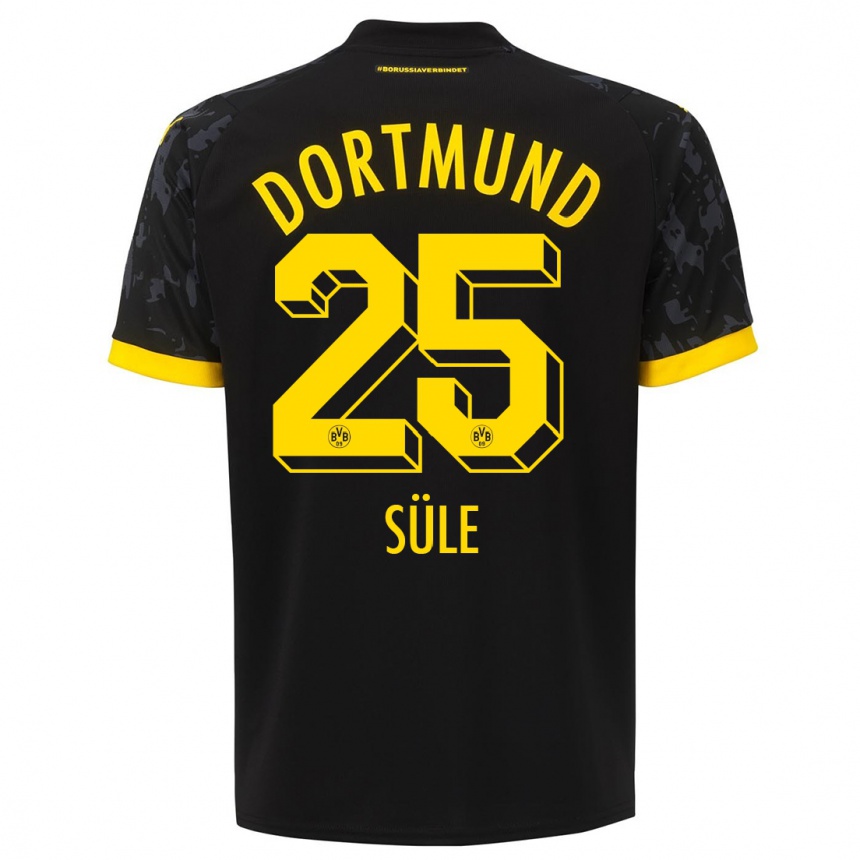 Vyrai Niklas Sule #25 Juoda Išvykos Marškinėliai 2023/24 T-Shirt