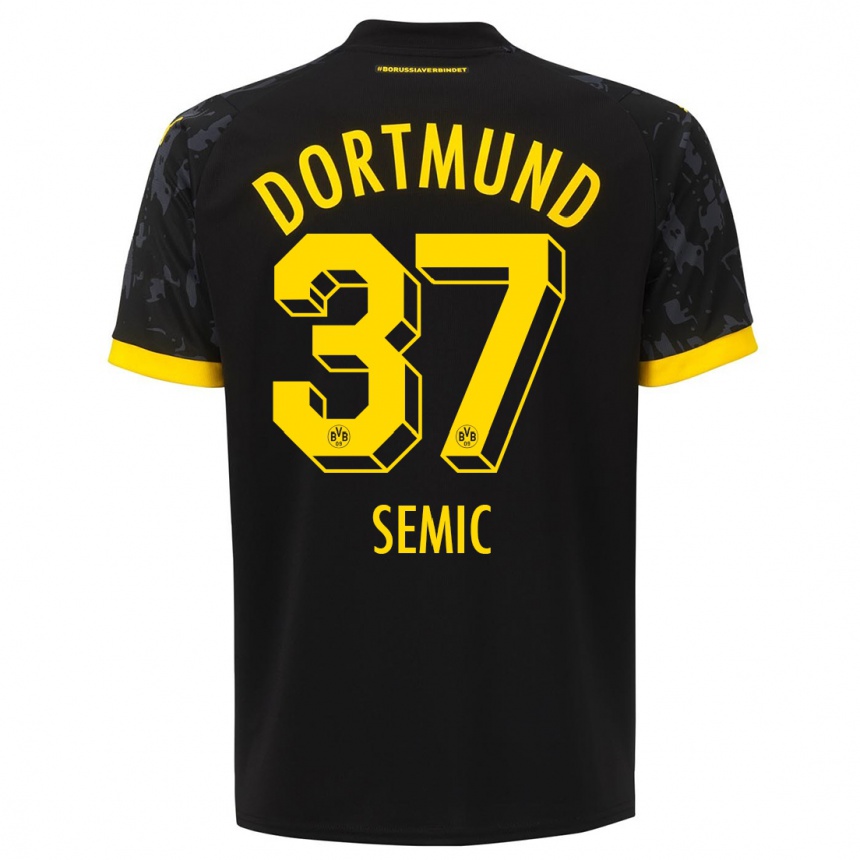 Vyrai Lion Semic #37 Juoda Išvykos Marškinėliai 2023/24 T-Shirt