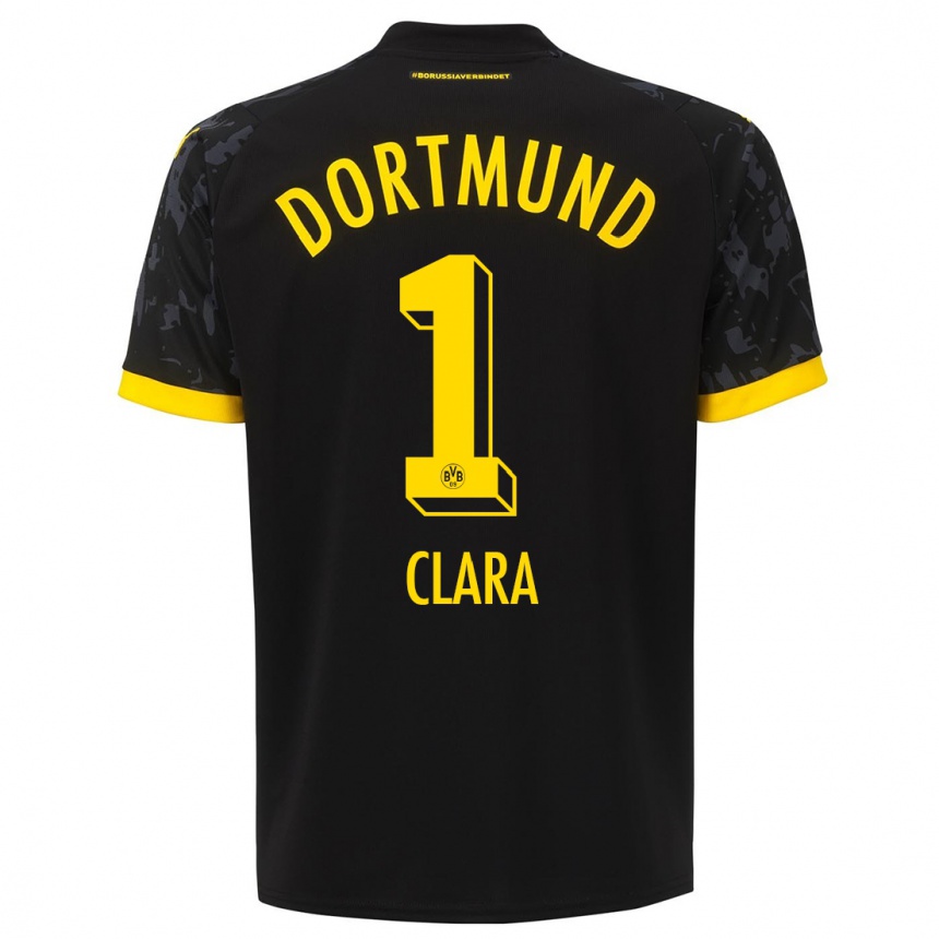 Vyrai Woltering Clara #1 Juoda Išvykos Marškinėliai 2023/24 T-Shirt