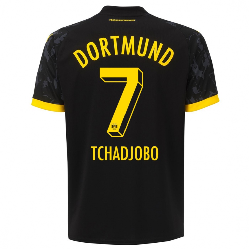 Vyrai Dia Tchadjobo #7 Juoda Išvykos Marškinėliai 2023/24 T-Shirt