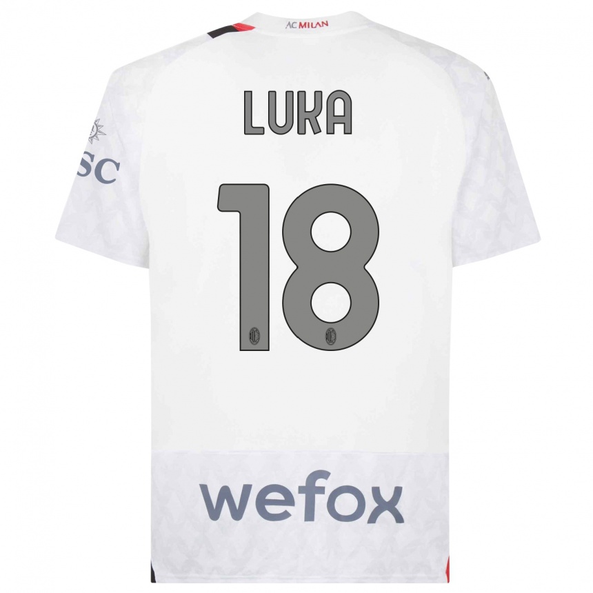 Vyrai Luka Romero #18 Baltas Išvykos Marškinėliai 2023/24 T-Shirt