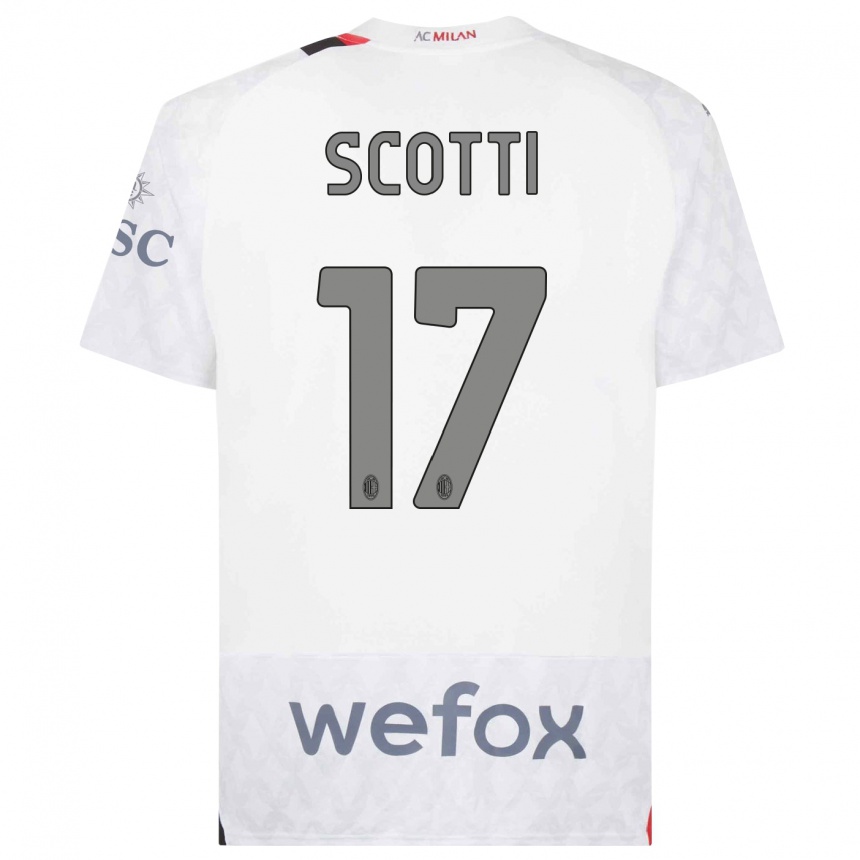 Vyrai Filippo Scotti #17 Baltas Išvykos Marškinėliai 2023/24 T-Shirt