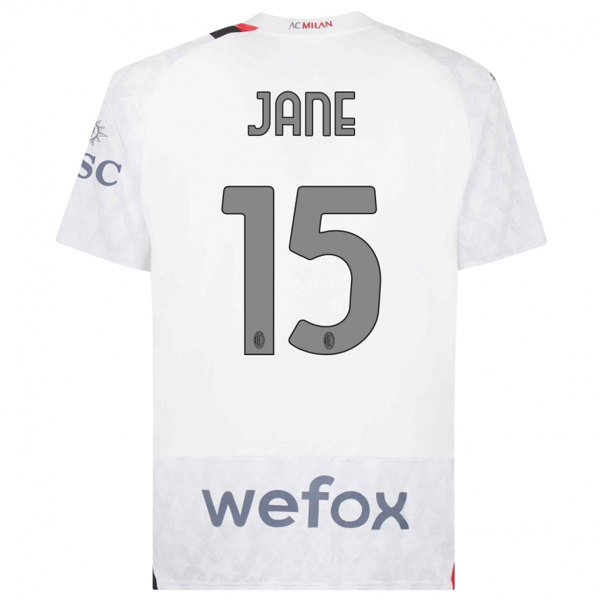 Vyrai Refiloe Jane #15 Baltas Išvykos Marškinėliai 2023/24 T-Shirt