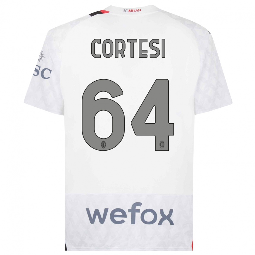 Vyrai Selena Cortesi #64 Baltas Išvykos Marškinėliai 2023/24 T-Shirt