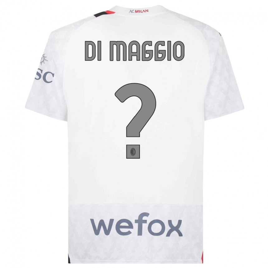 Vyrai Simone Di Maggio #0 Baltas Išvykos Marškinėliai 2023/24 T-Shirt