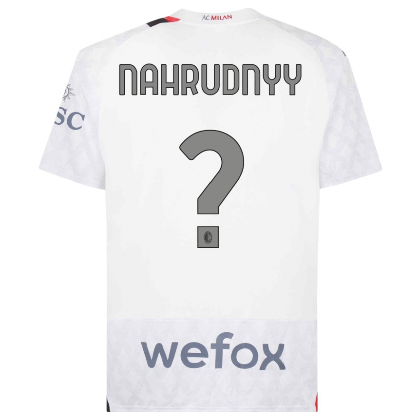 Vyrai Vladislav Nahrudnyy #0 Baltas Išvykos Marškinėliai 2023/24 T-Shirt