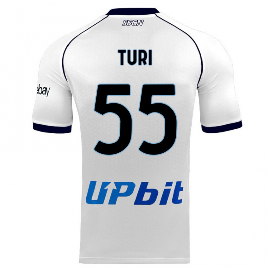 Vyrai Claudio Turi #55 Baltas Išvykos Marškinėliai 2023/24 T-Shirt