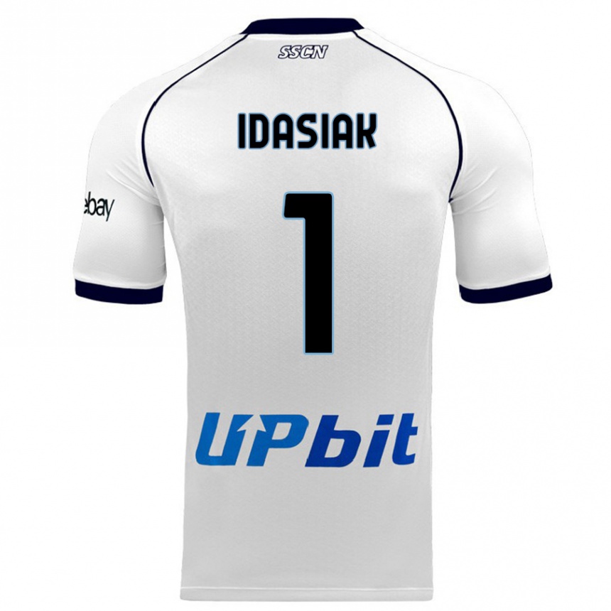 Vyrai Hubert Dawid Idasiak #1 Baltas Išvykos Marškinėliai 2023/24 T-Shirt