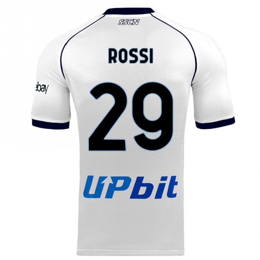 Vyrai Francesco Rossi #29 Baltas Išvykos Marškinėliai 2023/24 T-Shirt