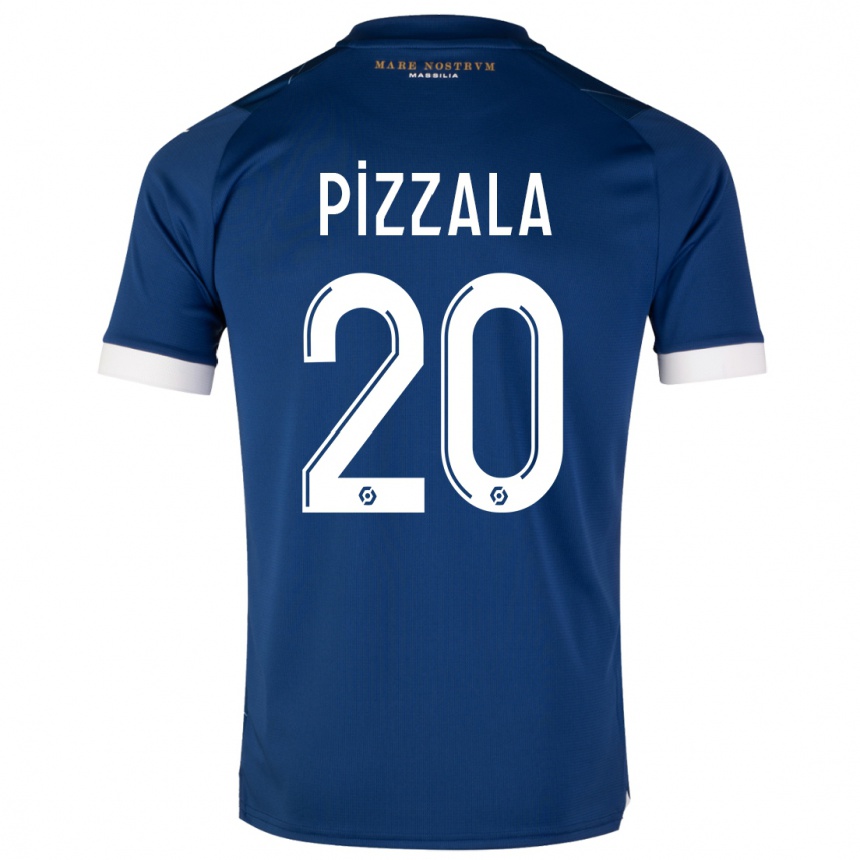 Vyrai Caroline Pizzala #20 Tamsiai Mėlyna Išvykos Marškinėliai 2023/24 T-Shirt