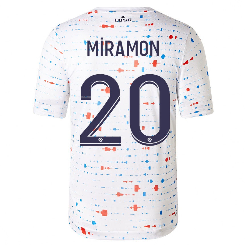 Vyrai Ignacio Miramón #20 Baltas Išvykos Marškinėliai 2023/24 T-Shirt