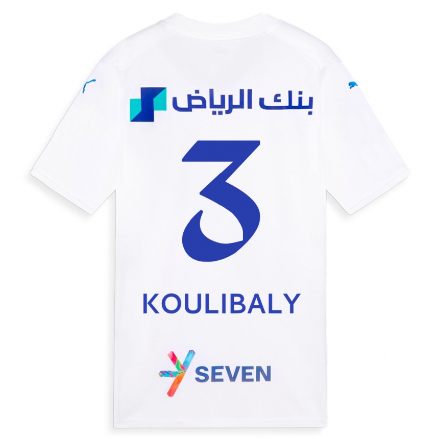 Vyrai Kalidou Koulibaly #3 Baltas Išvykos Marškinėliai 2023/24 T-Shirt