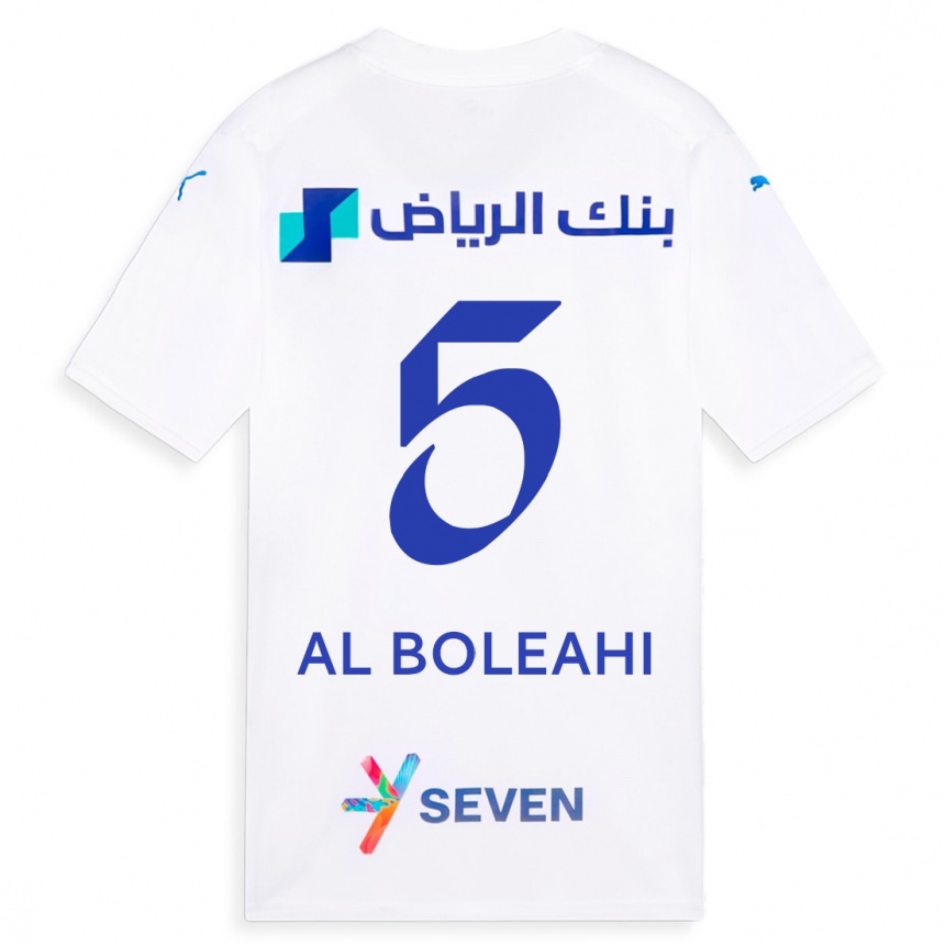 Vyrai Ali Al-Boleahi #5 Baltas Išvykos Marškinėliai 2023/24 T-Shirt