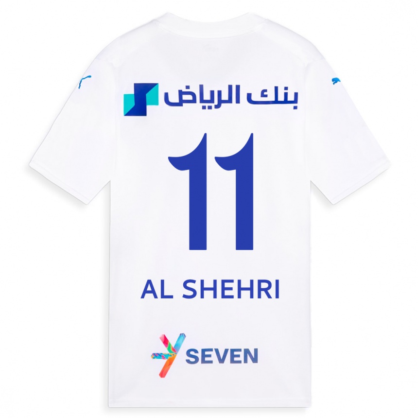 Vyrai Saleh Al-Shehri #11 Baltas Išvykos Marškinėliai 2023/24 T-Shirt