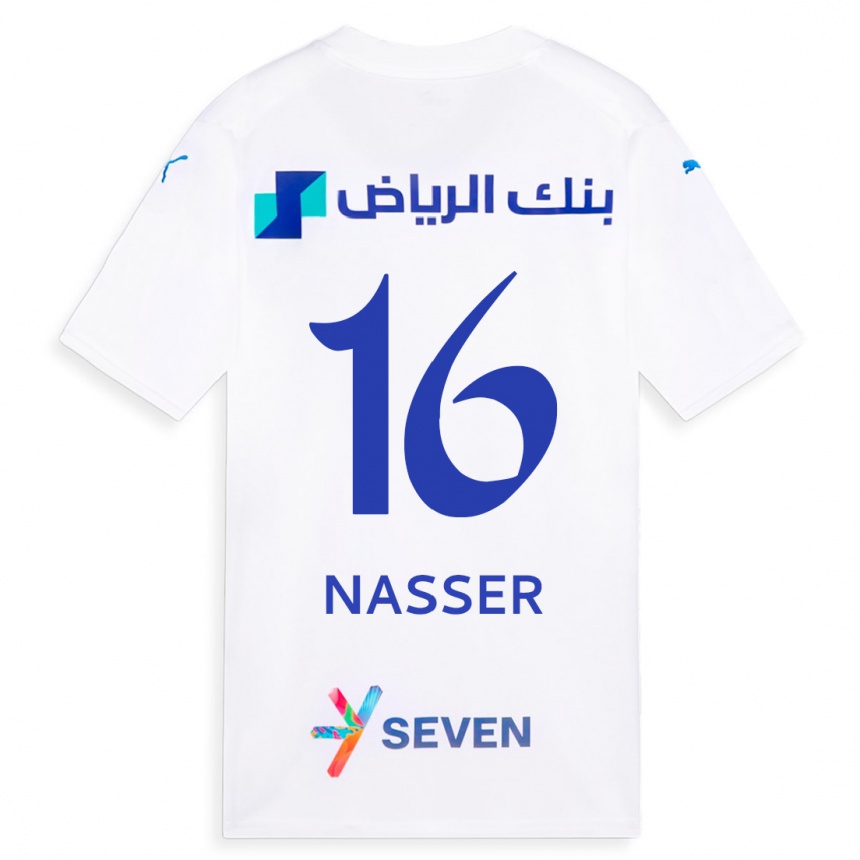 Vyrai Nasser Al-Dawsari #16 Baltas Išvykos Marškinėliai 2023/24 T-Shirt