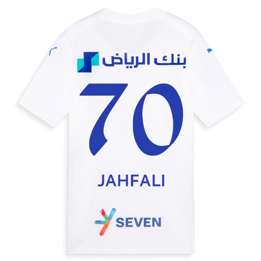 Vyrai Mohammed Jahfali #70 Baltas Išvykos Marškinėliai 2023/24 T-Shirt